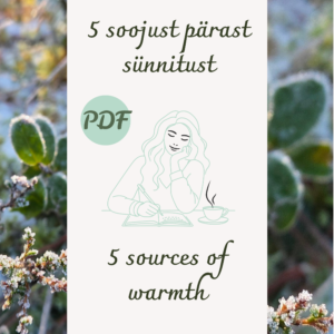 Tööleht: 5 soojust sünnitusjärgseks ajaks PDF 🇪🇪 🇬🇧